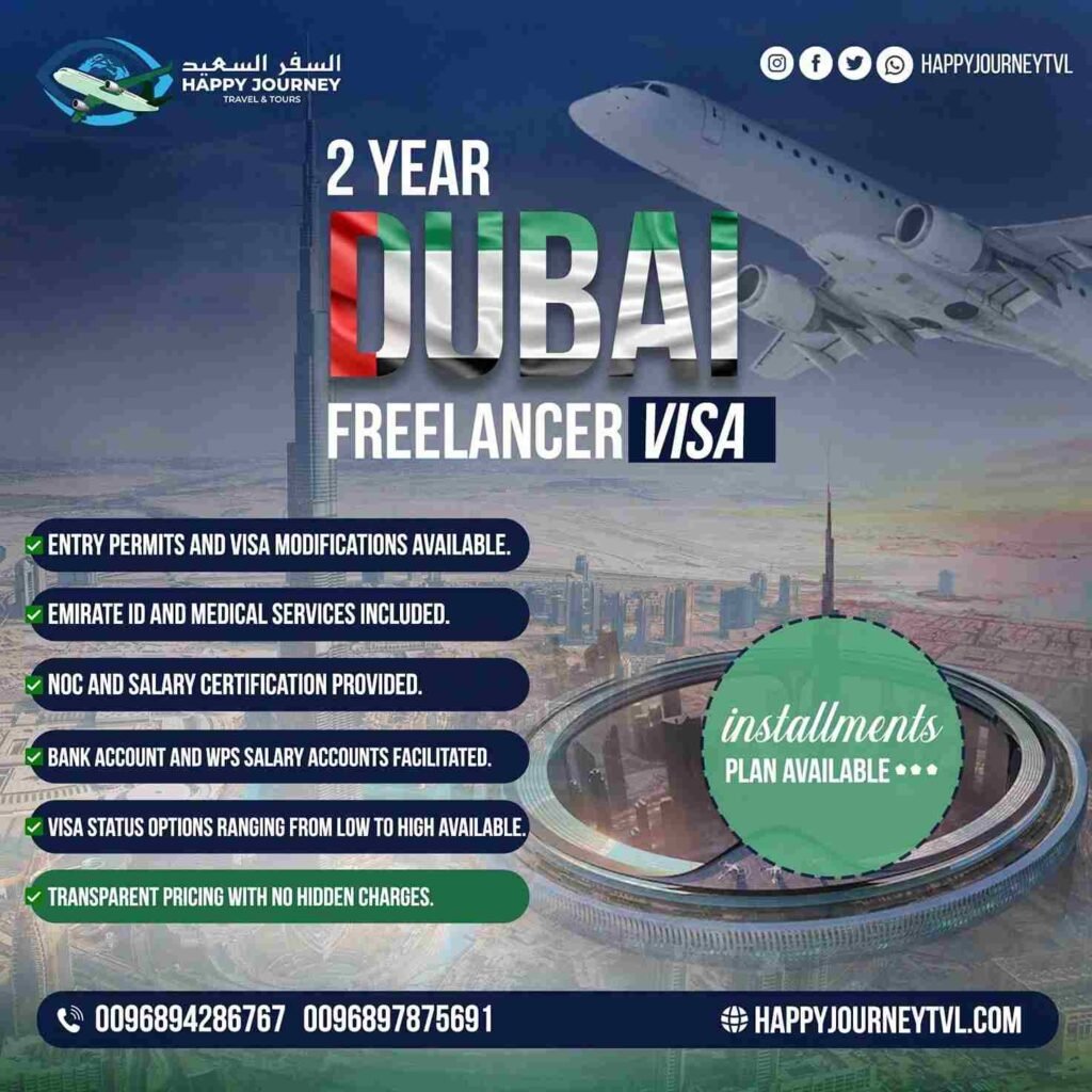 2 Years Dubai Freelancer Visa